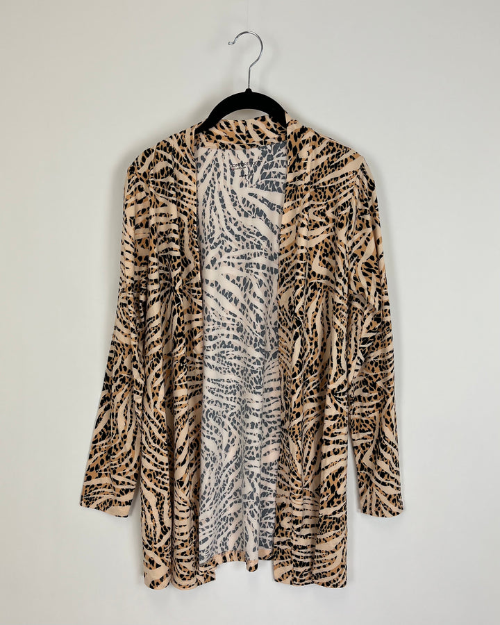 Leopard Print Cardigan - Size 4/6 And 6/8