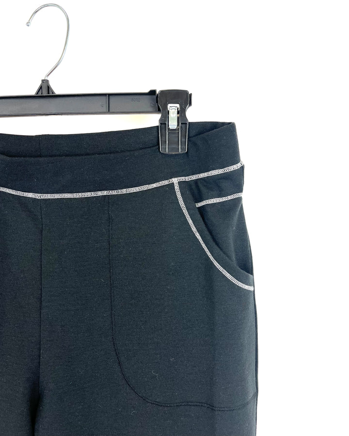 Black Jogger Pants - Size 6/8