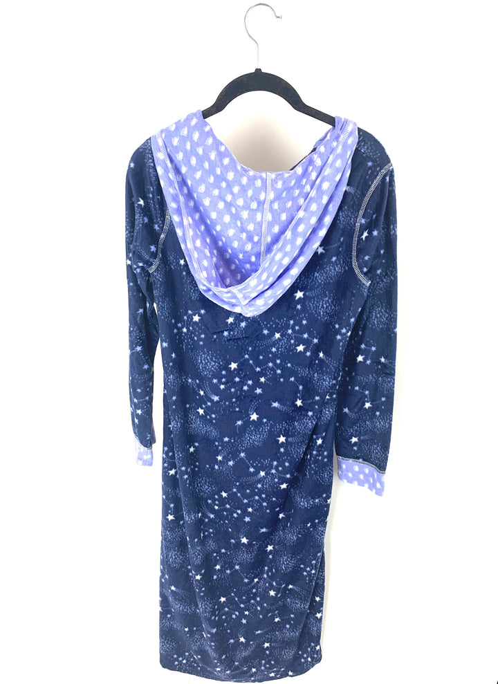 Star Fleece Pajama Dress - Size 6/8