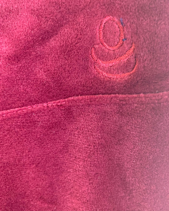 Wine Red Velour Leggings - Size 6/8