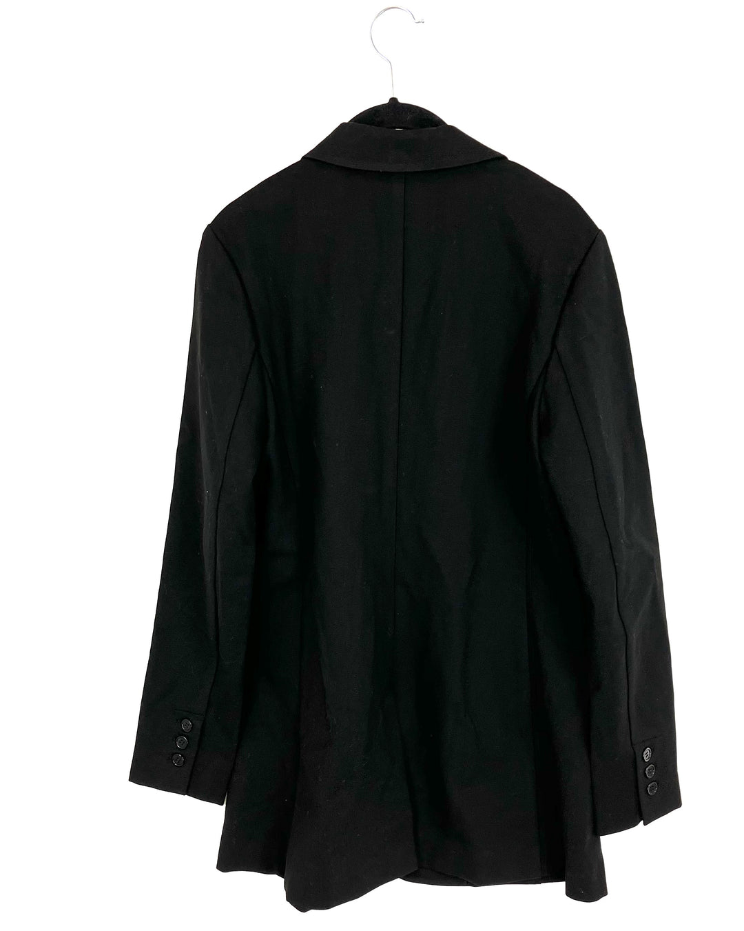Black Long Blazer Stretch Blazer - Size 4/6