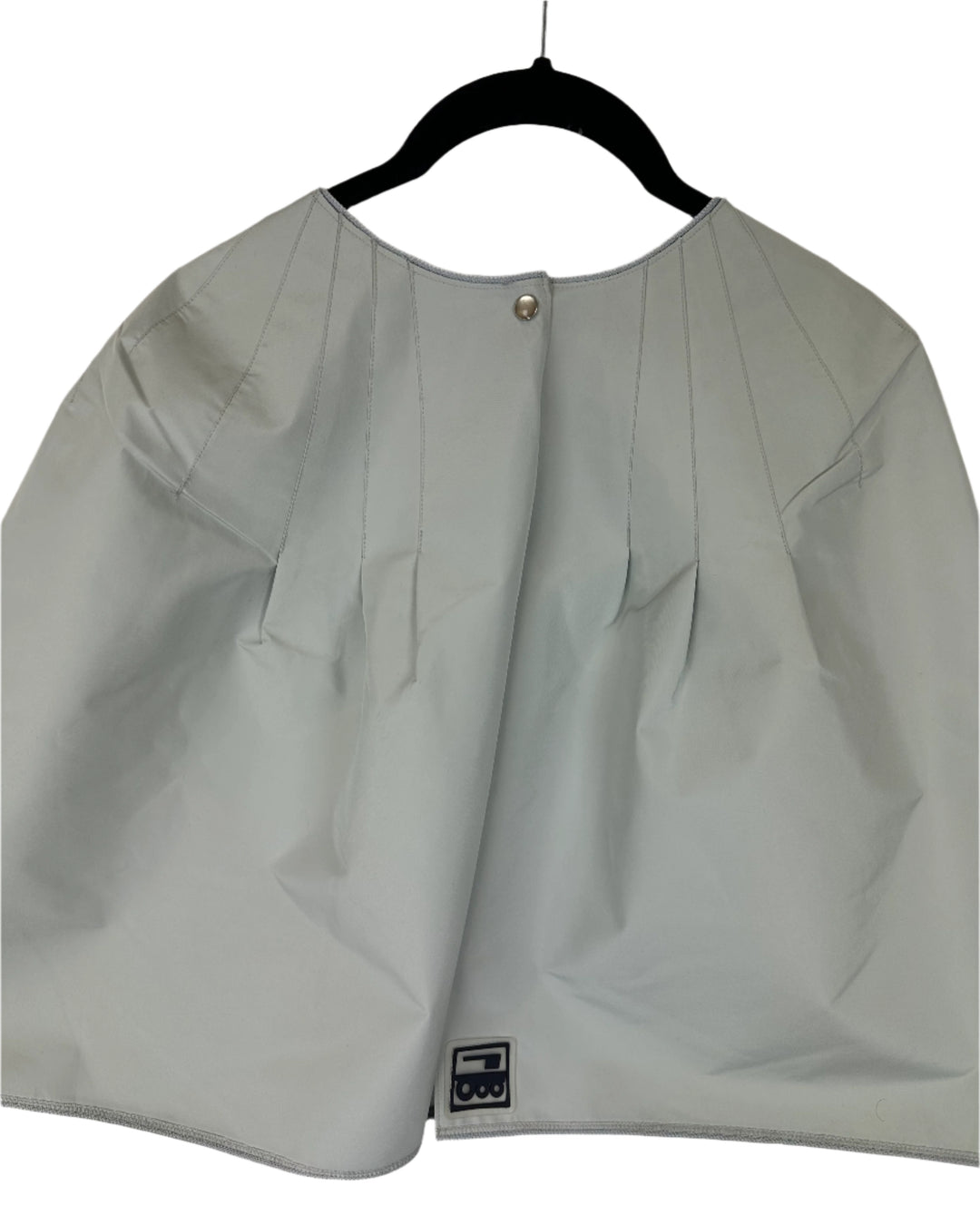 Light Gray Cropped Rain Poncho - Size 0 - 18