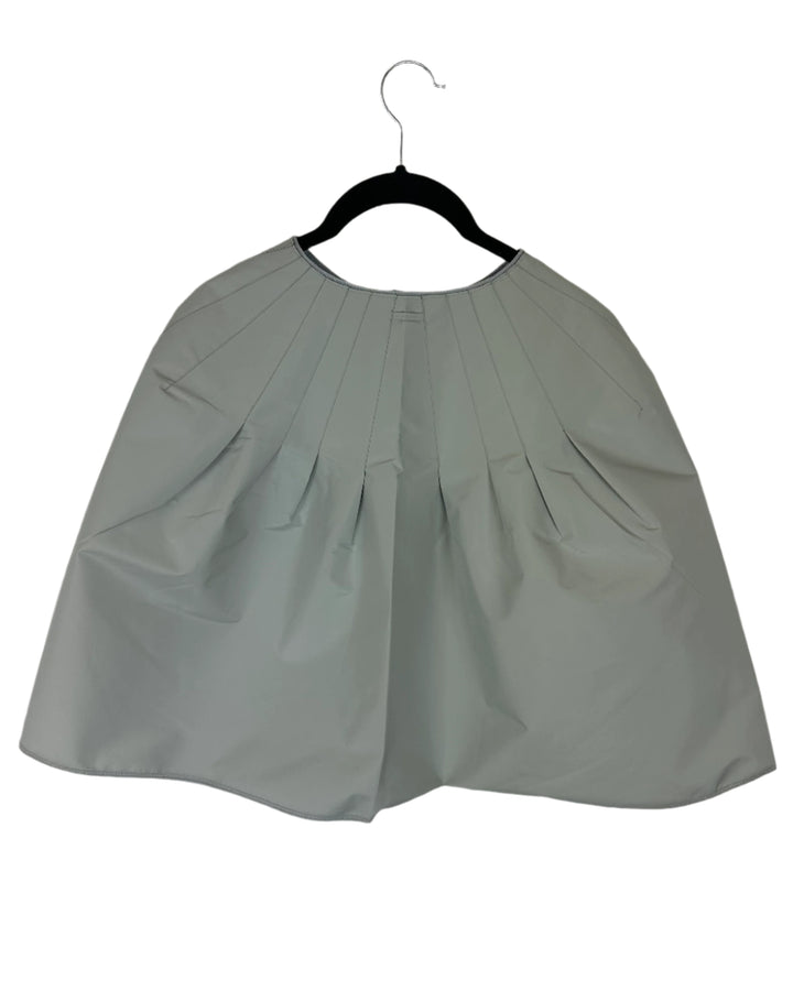 Light Gray Cropped Rain Poncho - Size 0 - 18