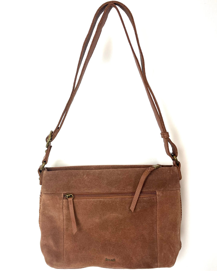 Tan Suede Shoulder Bag