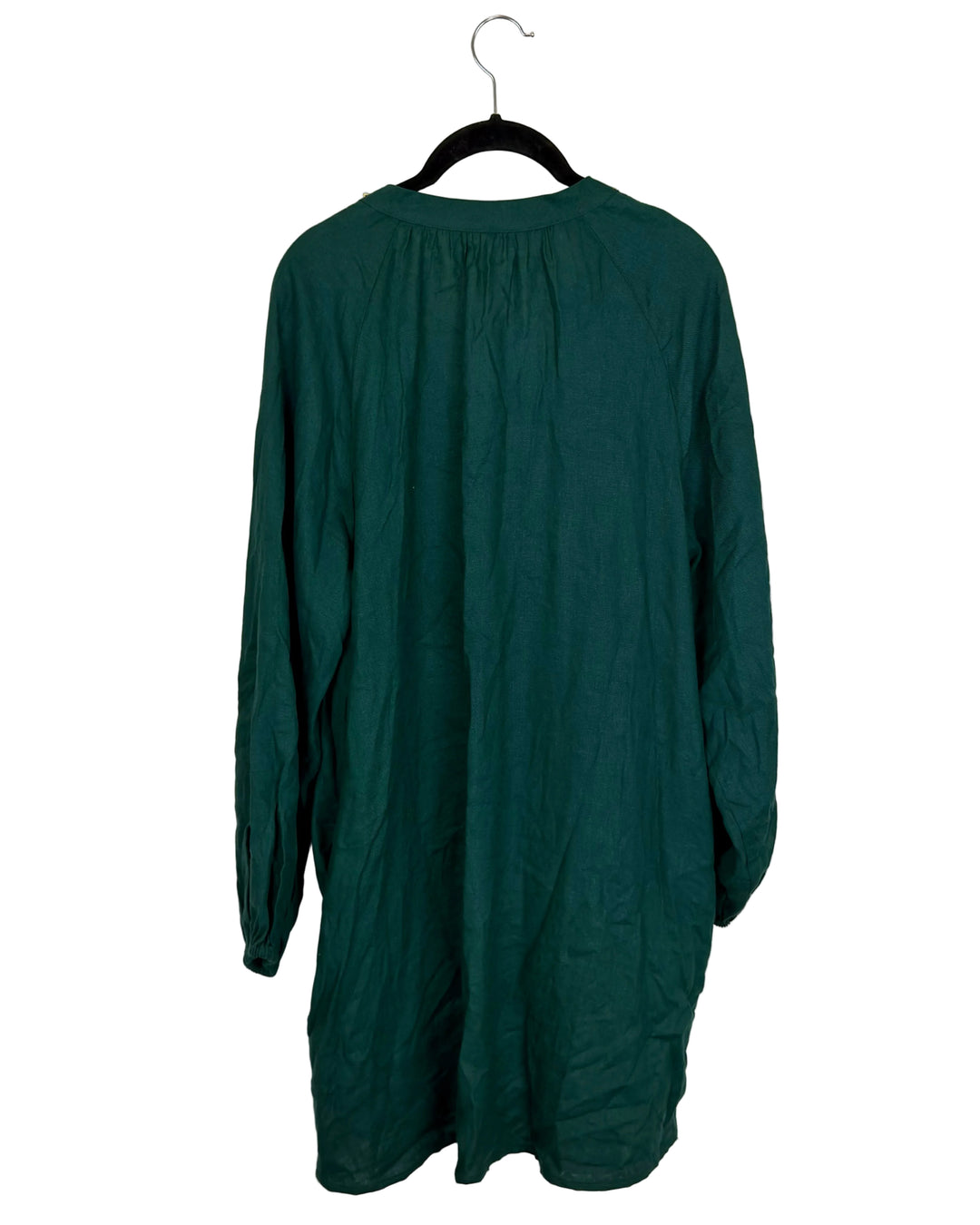 Green Embellished Long Sleeve Dress - Size 10/12