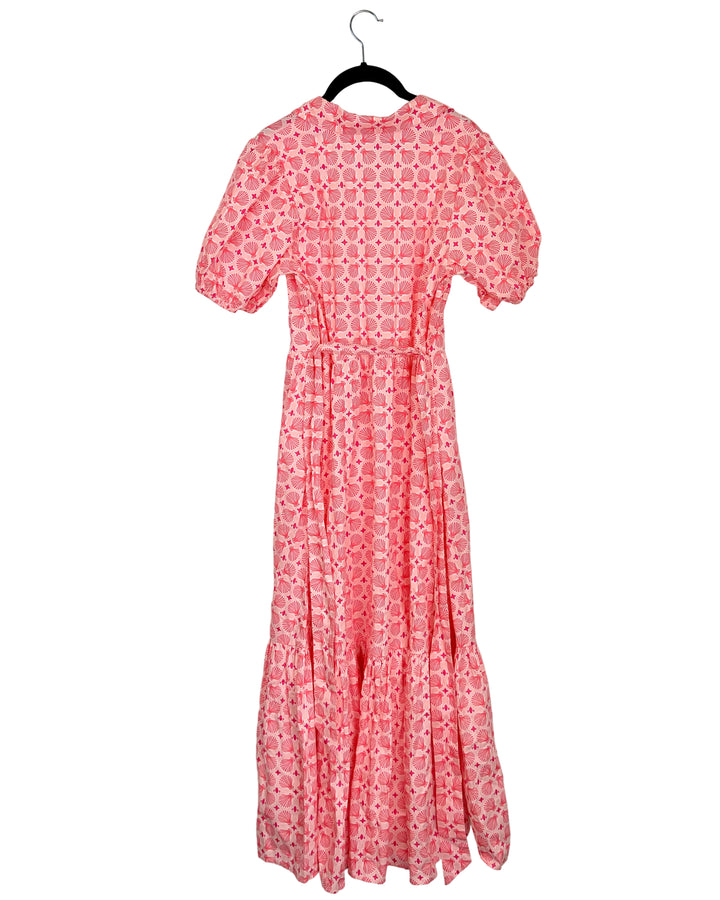 Pink Seashell Printed Dress - Size 2/4