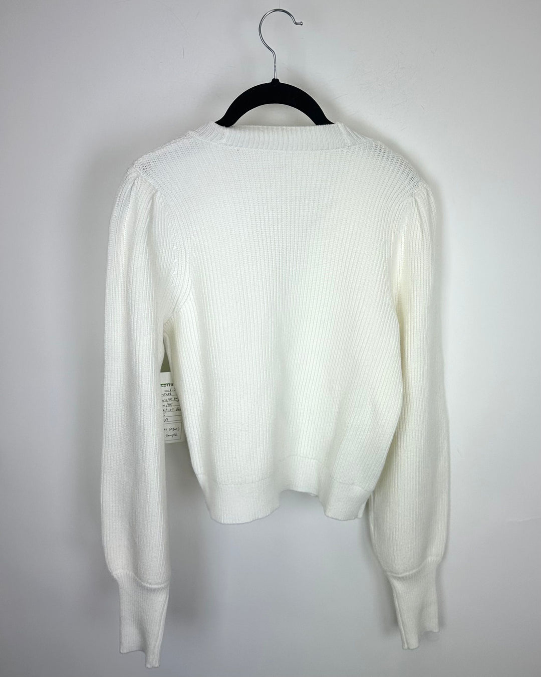 White V Neck Sweater - Size 2/4