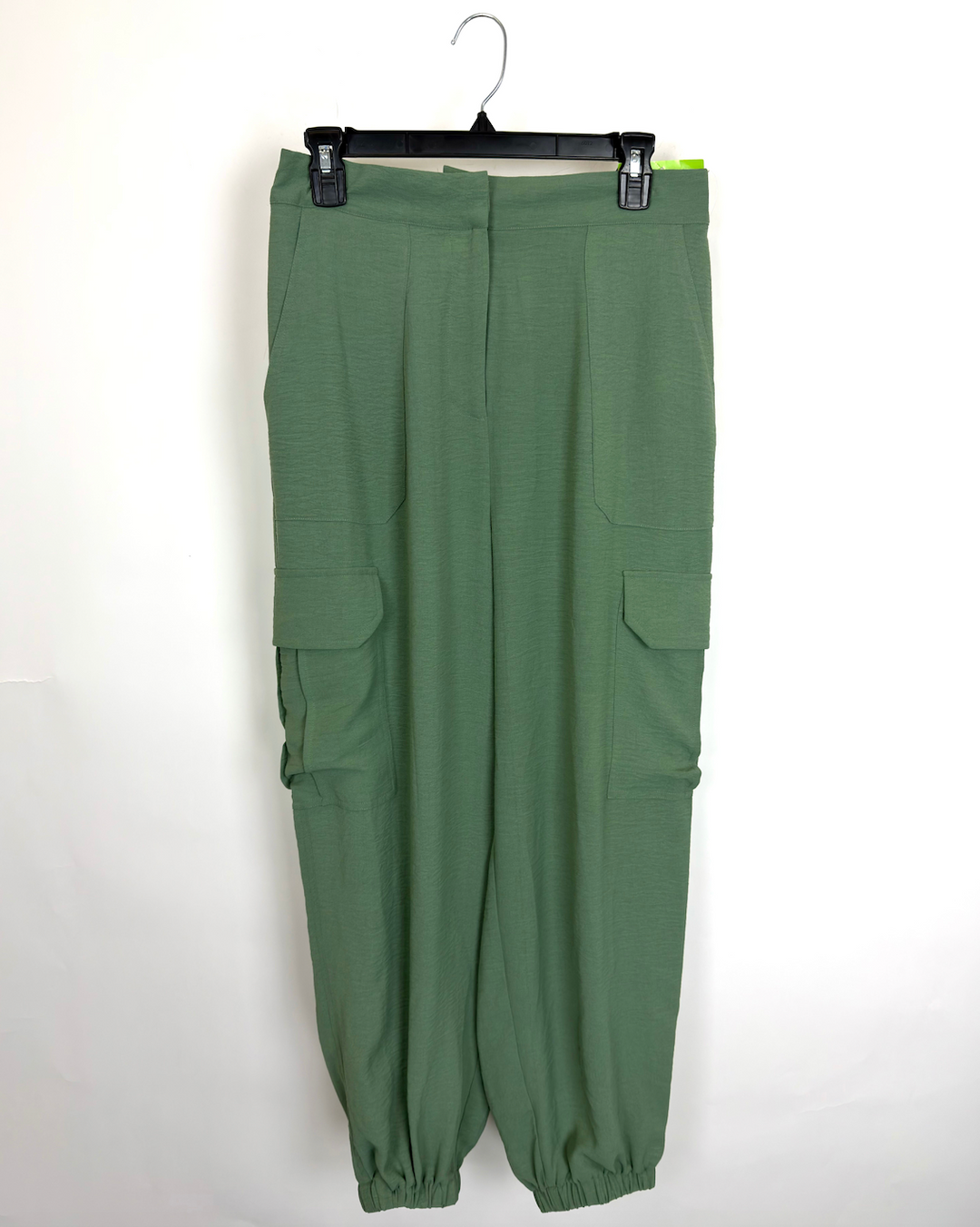 Sage Green Cargo Joggers - Size 6/8