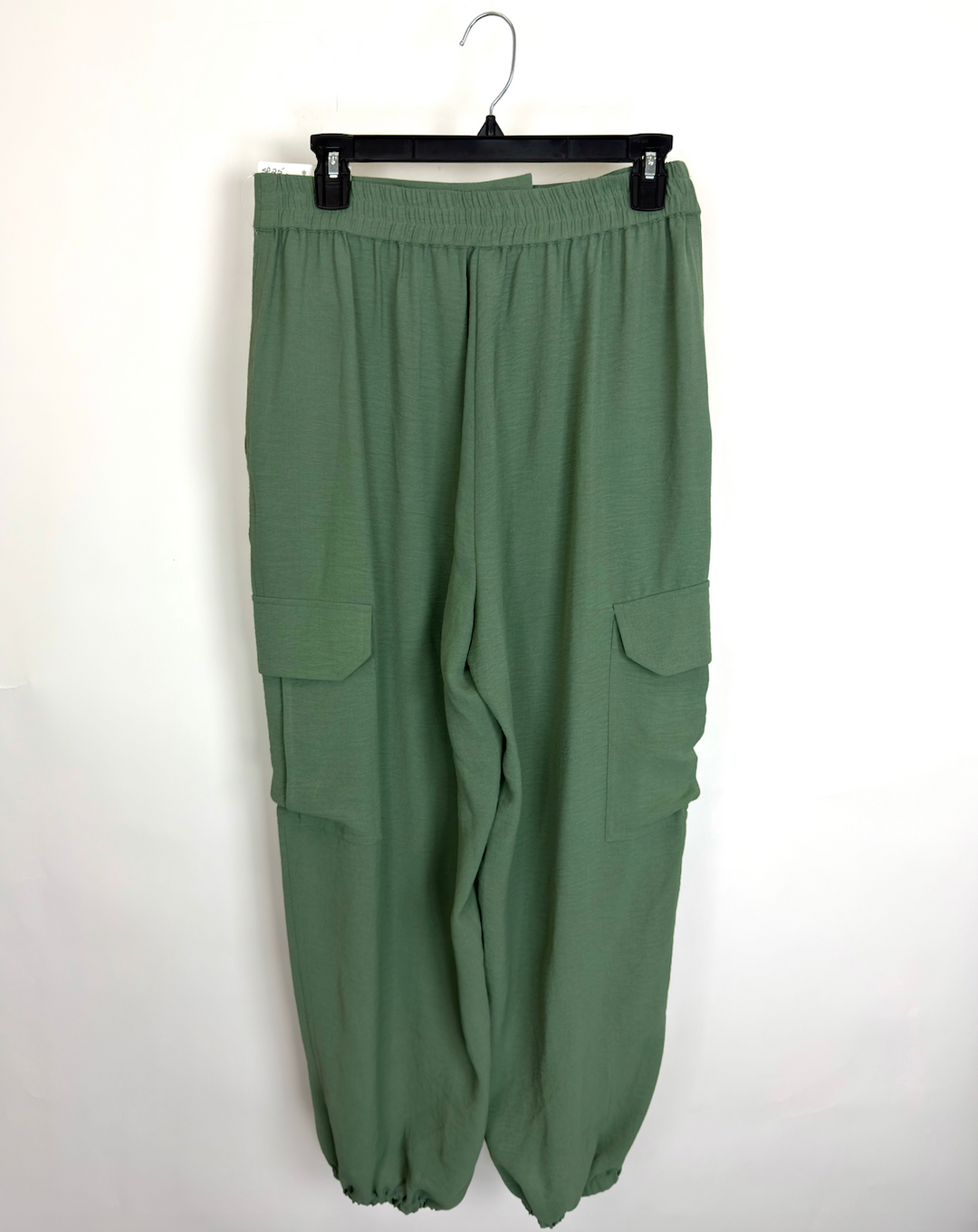 Sage Green Cargo Joggers - Size 6/8