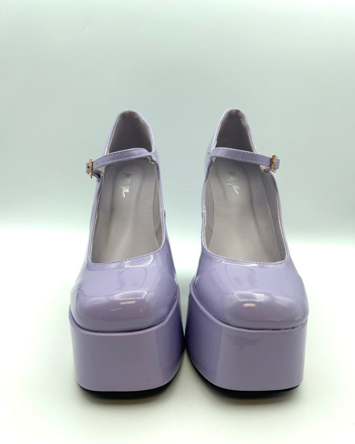 Nasty Gal Lilac Platform Mary Jane Heels - Size 6