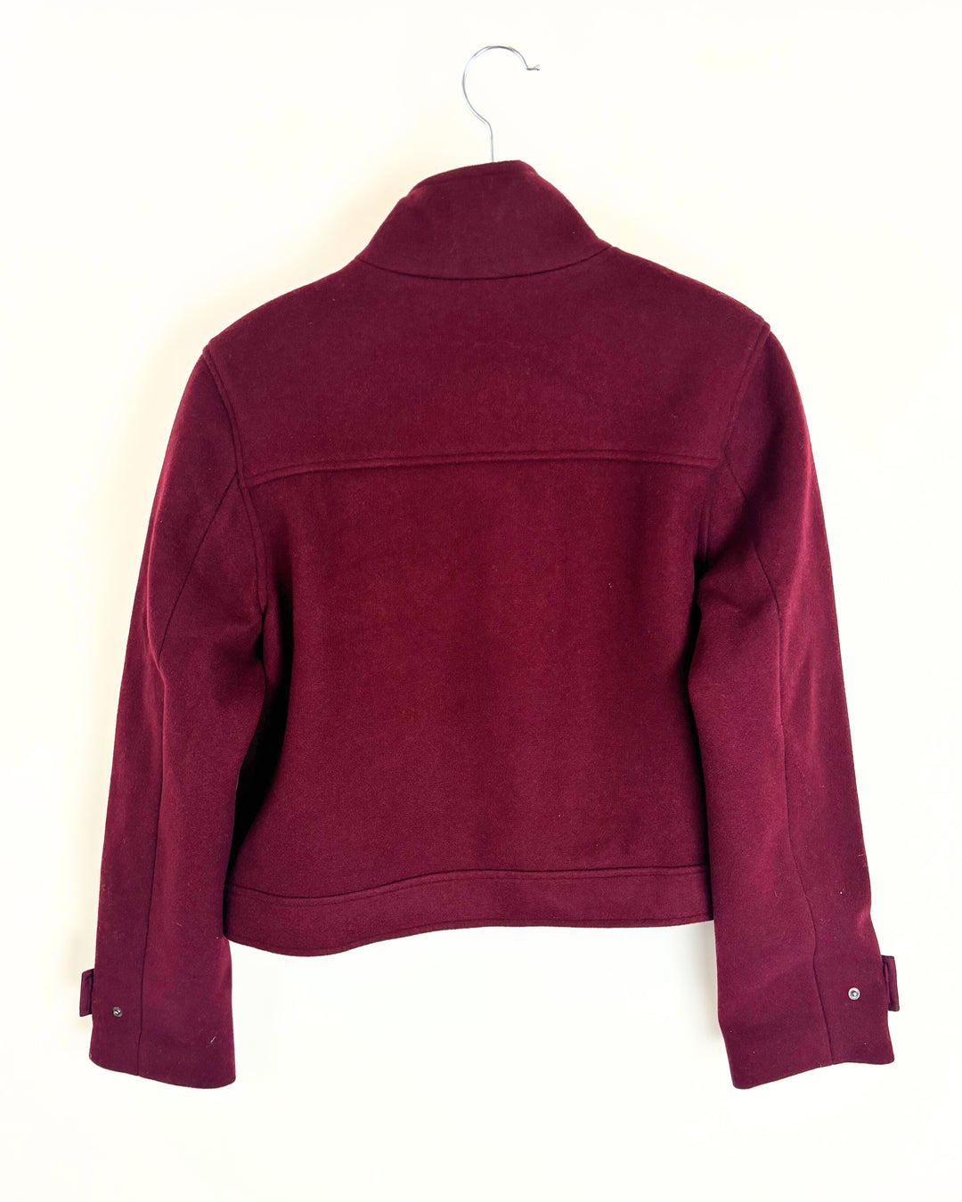 Burgundy Fleece Jacket - Size 2/4