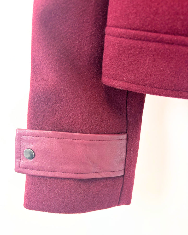 Burgundy Fleece Jacket - Size 2/4