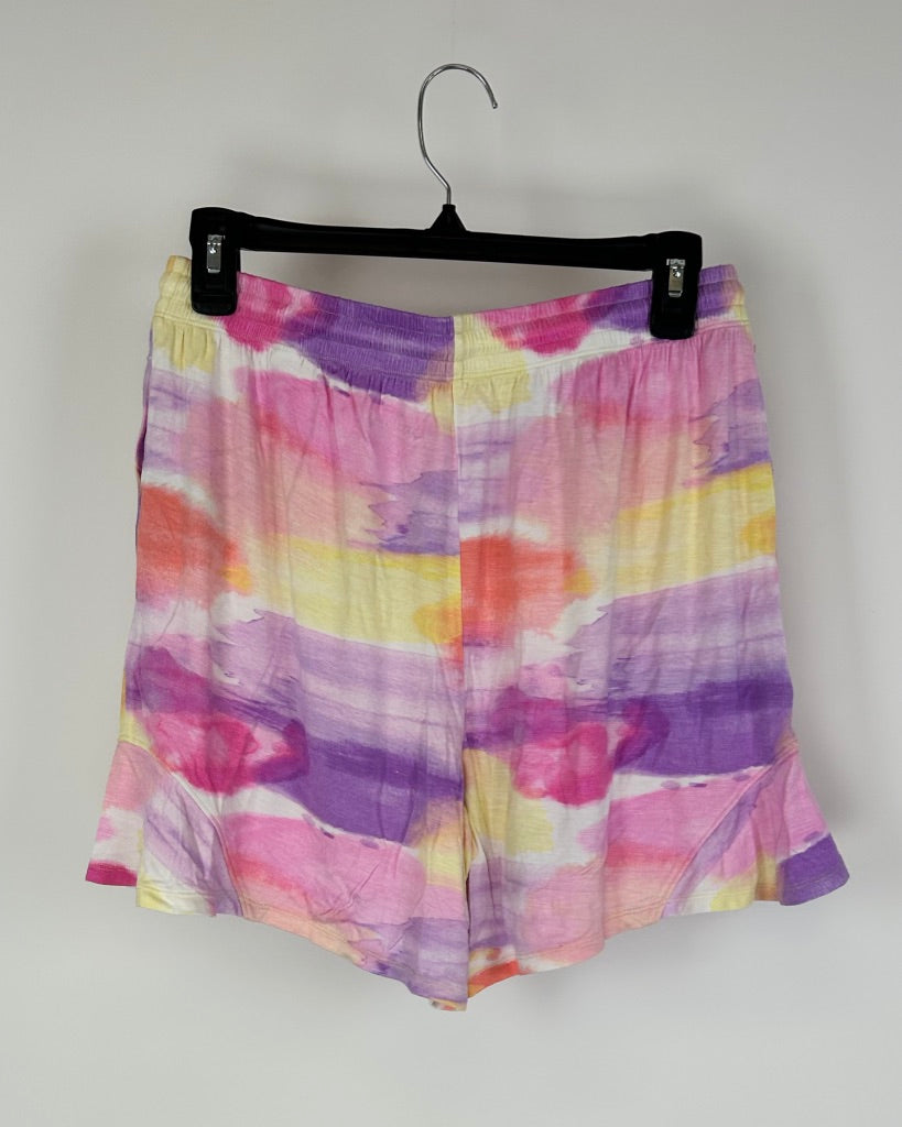 Light Pastel Lounge Shorts With Drawstring - Size 6