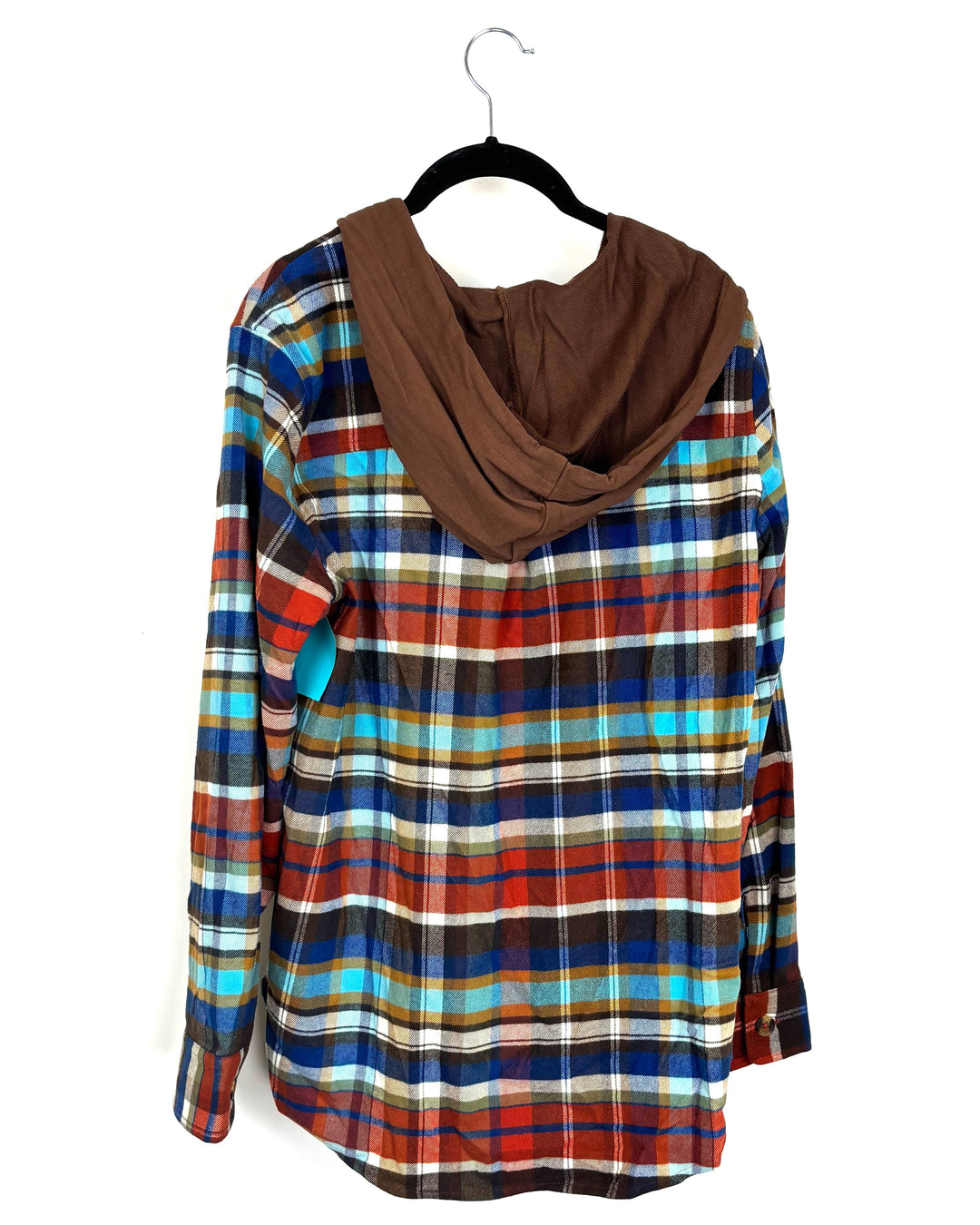 Long Sleeve Flannel Hoodie - Size 2/4