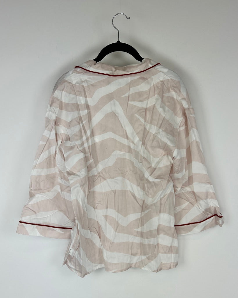 Light Pink And White Pajama Set - Size 4/6