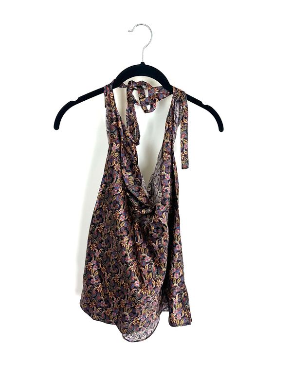 Vibrant Purple Neck Halter Top - Size 6/8
