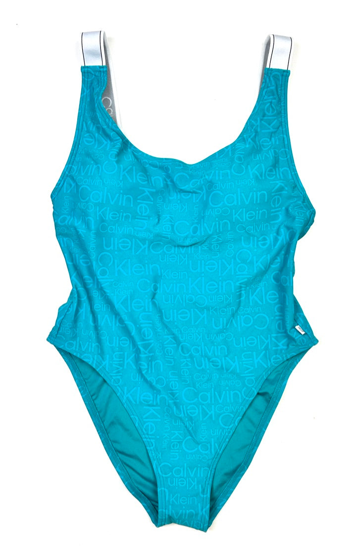 Teal One Piece Swimsuit - Small