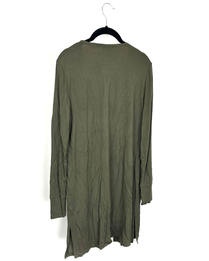 Hunter Green Long Sleeve Cardigan - Size 2/4