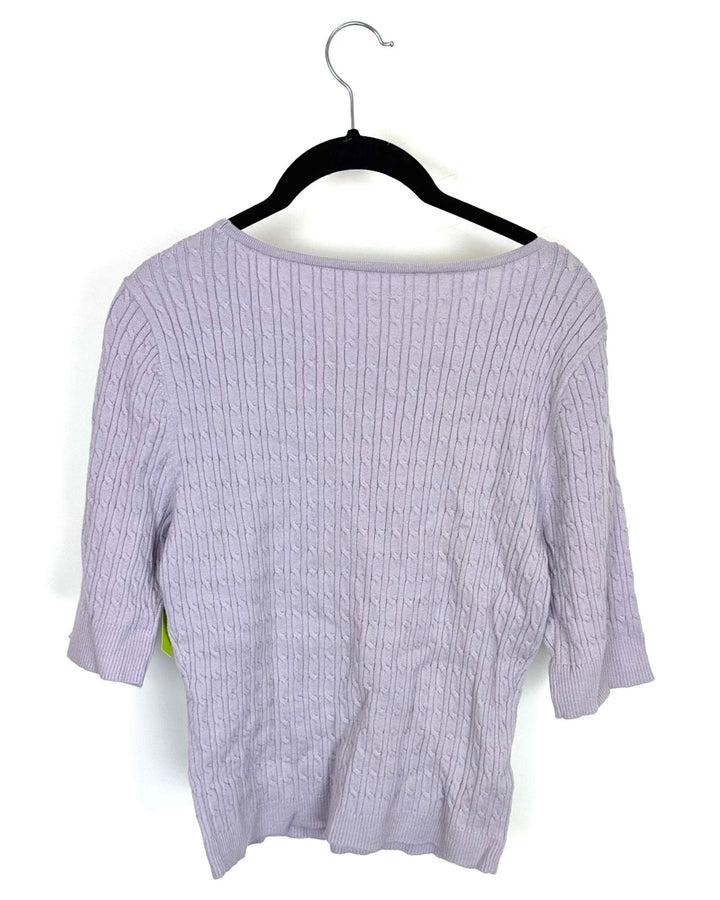 Lavender Purple Half Sleeve Sweater - Size 2/4