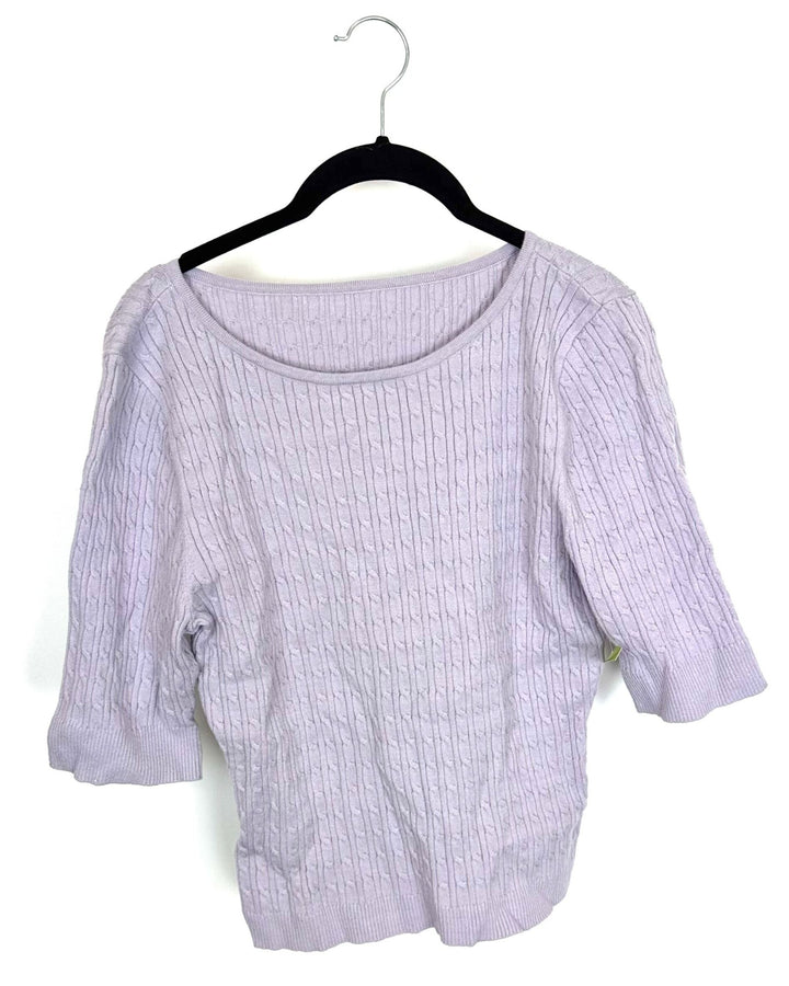 Lavender Purple Half Sleeve Sweater - Size 2/4