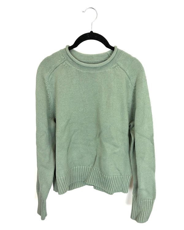 Sage Green Mockneck Sweater - Size 4/6