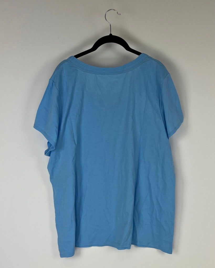 Light Blue T-Shirt - Small, 1X