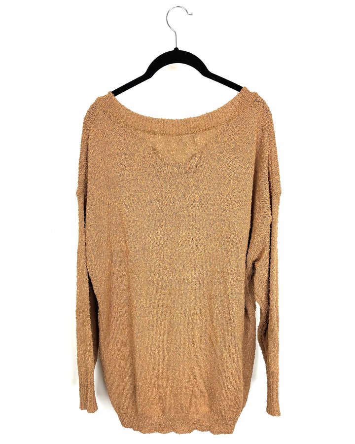 Light Brown Long Sleeve Sweater - Size 8/10