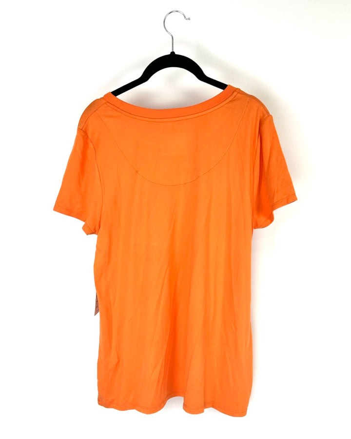 Orange And Black Fruit Pajama Set - Size 6/8