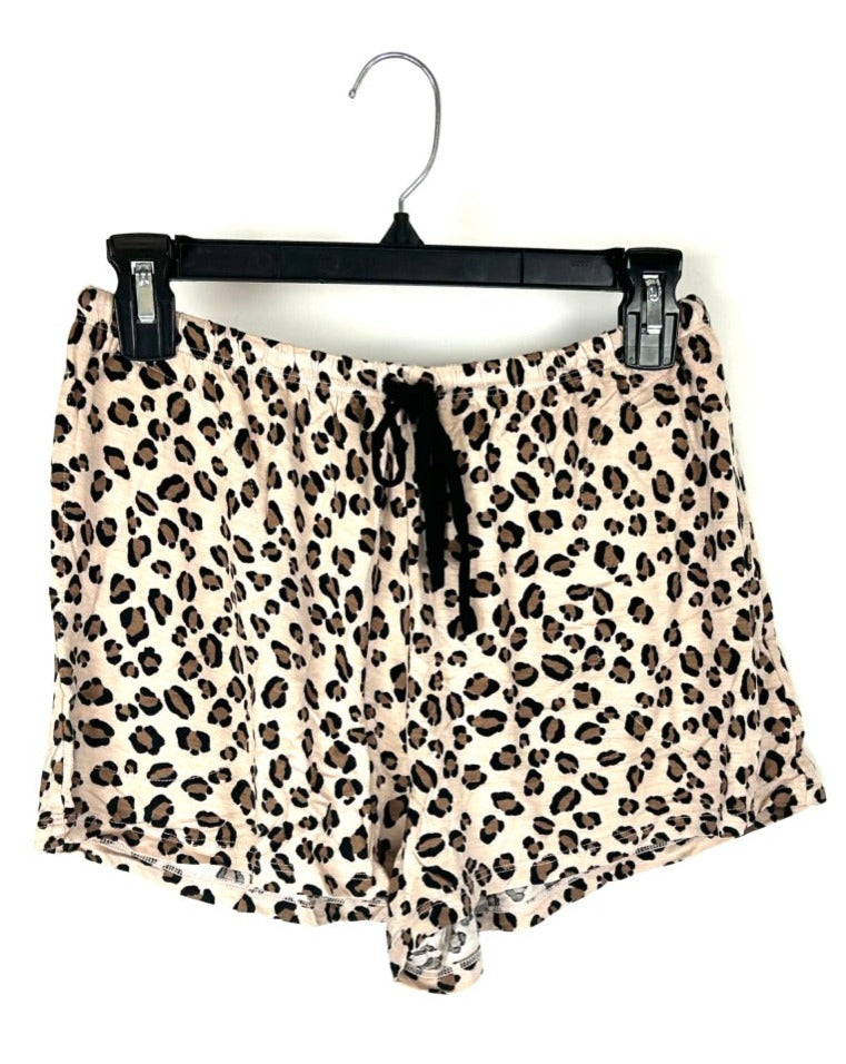 Tan Cheetah Pajama Shorts - Size 4/6