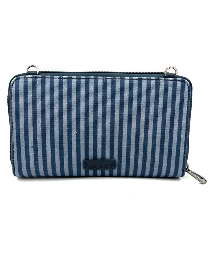 Blue Pattern Crossbody Bag / Wristlet