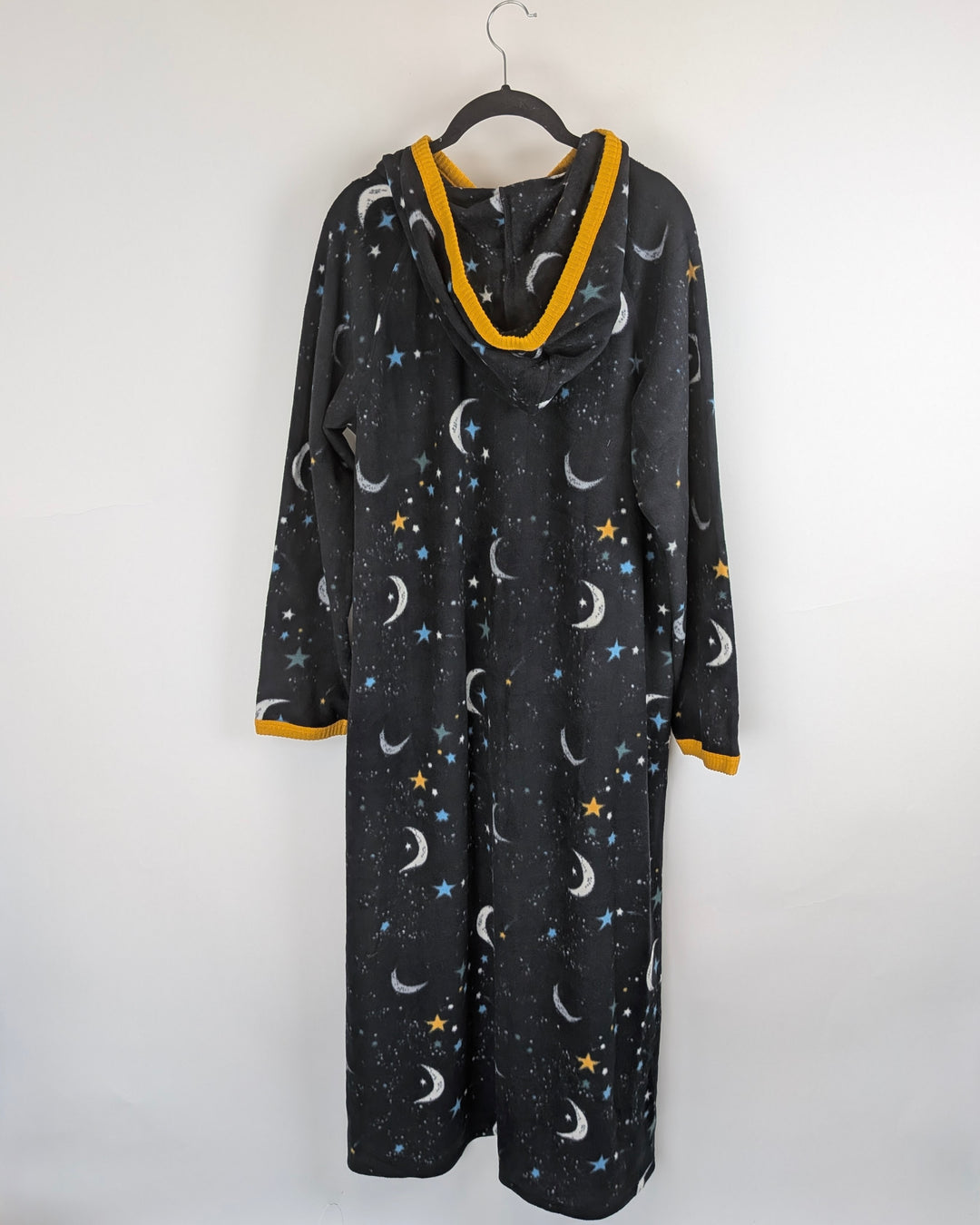 Black Hooded Lounge Dress - Medium