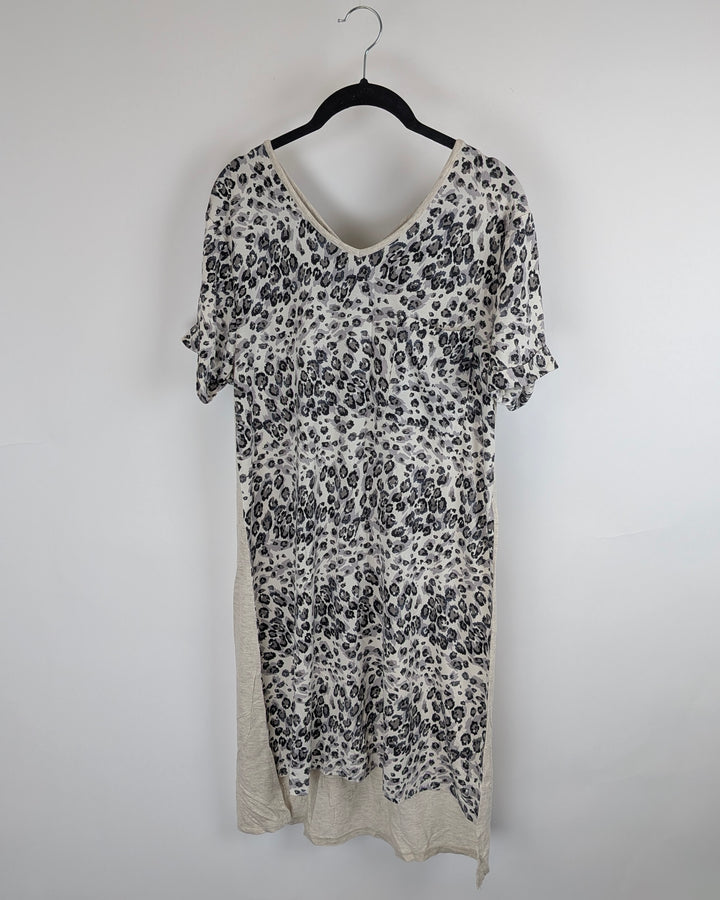 Cheetah Print Lounge Dress - Size 6/8