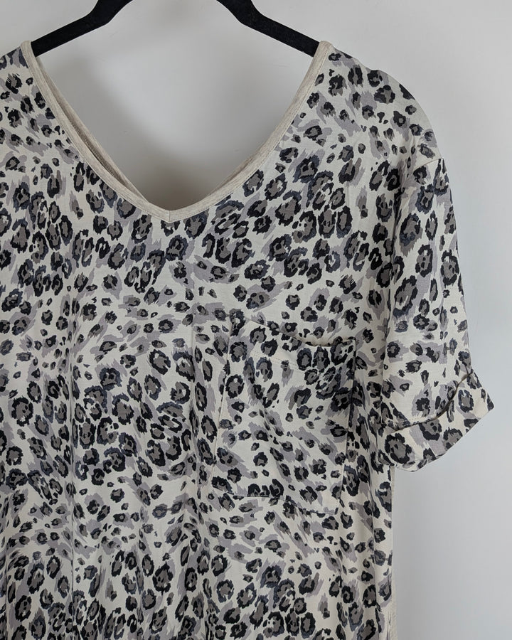 Cheetah Print Lounge Dress - Size 6/8