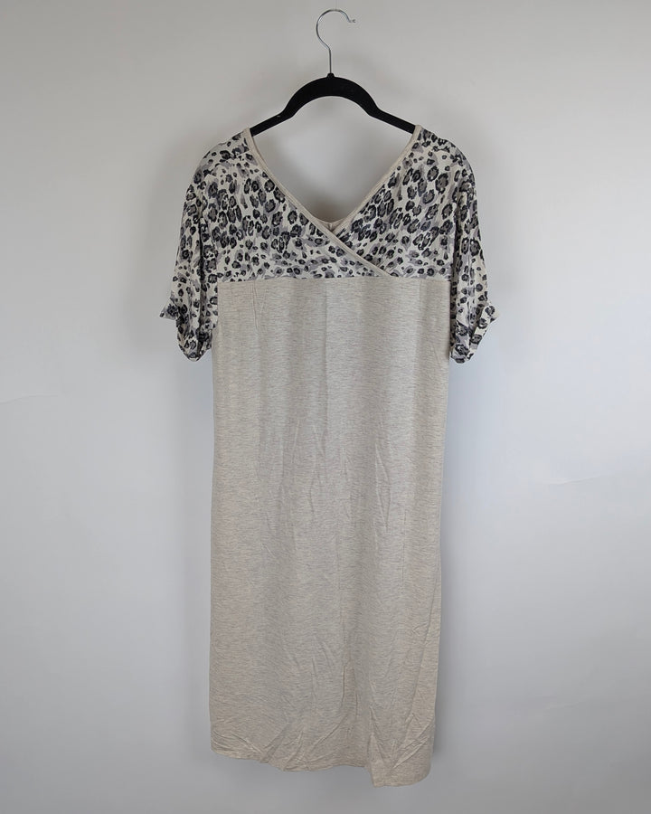 Cheetah Print Lounge Dress - Size 6/8