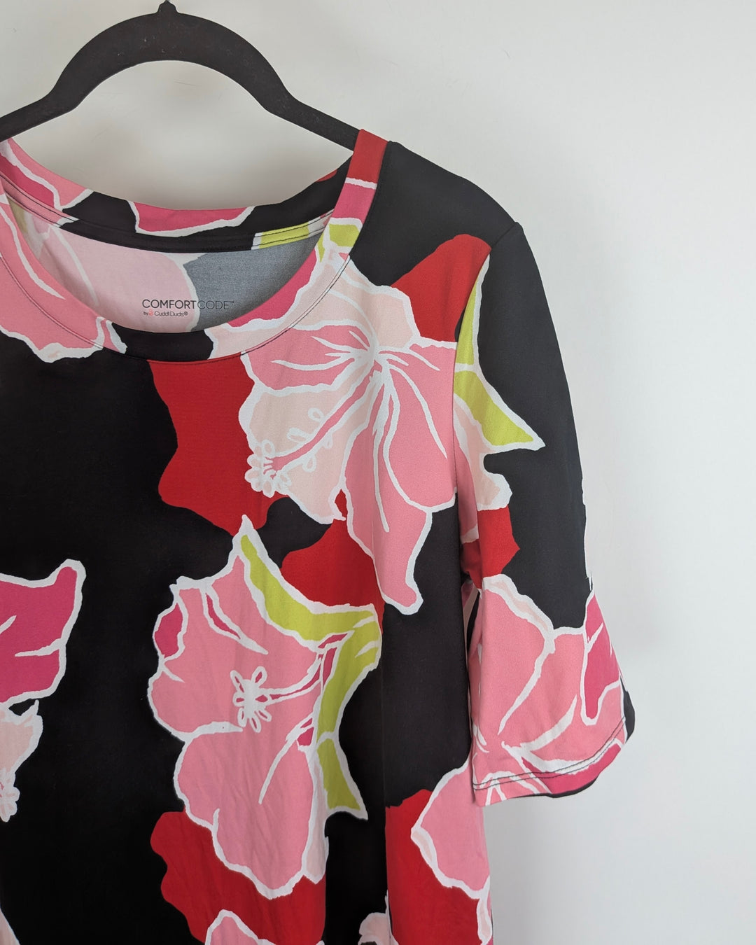 Pink Tropical Bloom Tunic Top - Size 4