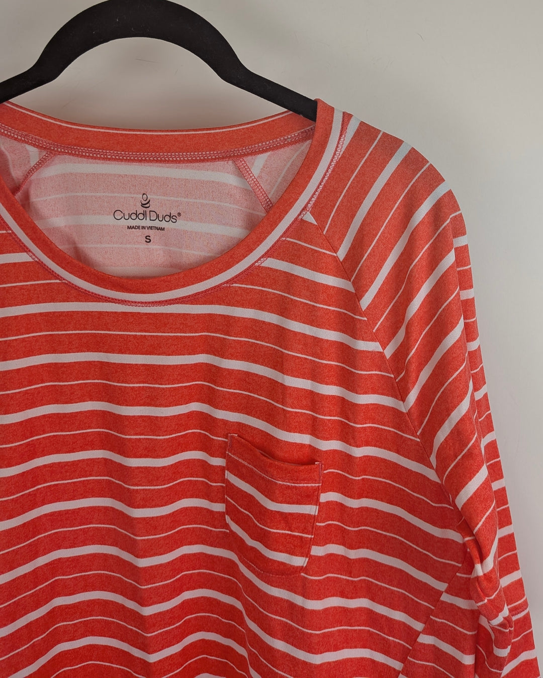 Orange Striped Pajama Top - Size 4/6