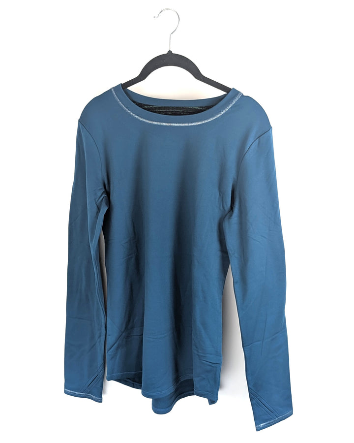 Teal Thermal Long Sleeve - Medium