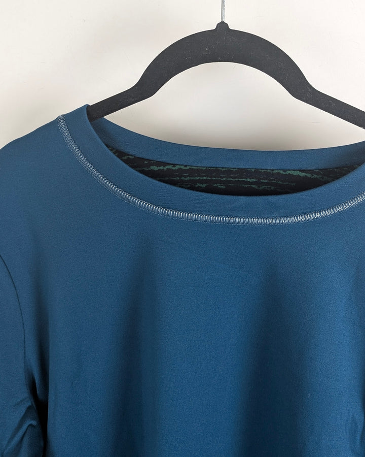 Teal Thermal Long Sleeve - Medium