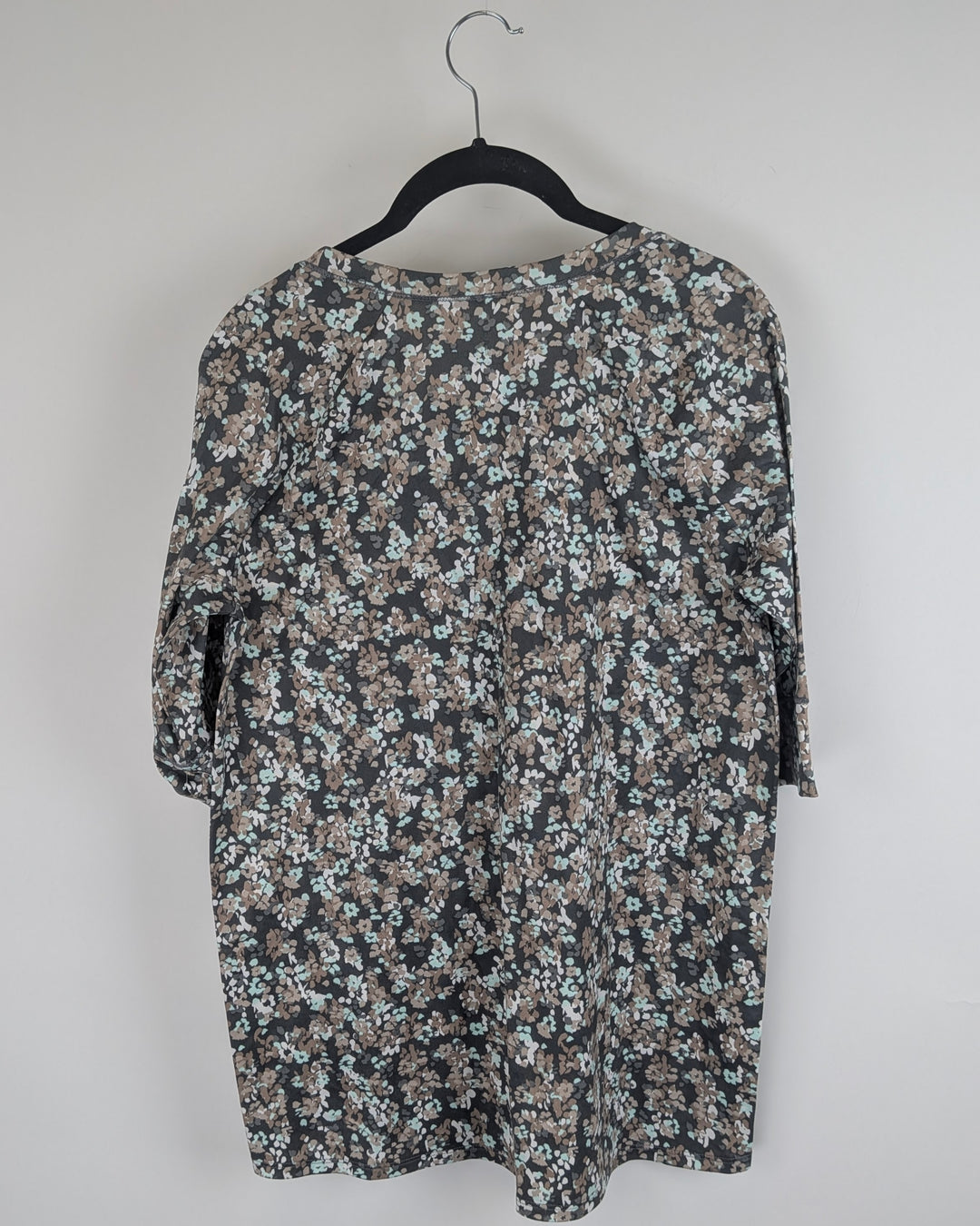 Brown Floral Pajama Top - Size 2/4
