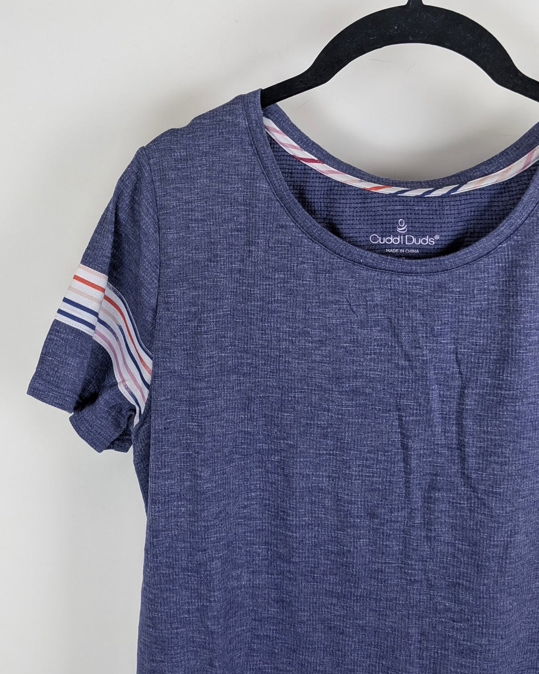 Purple Striped Sleeve T-Shirt - Size 2/4