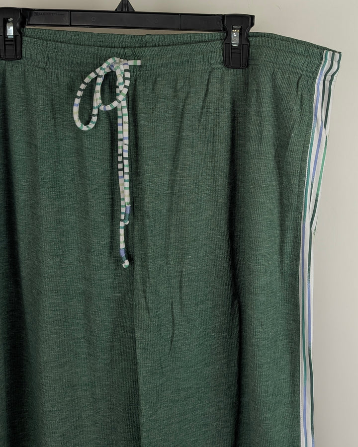 Green Track Style Lounge Pants - Size 1X
