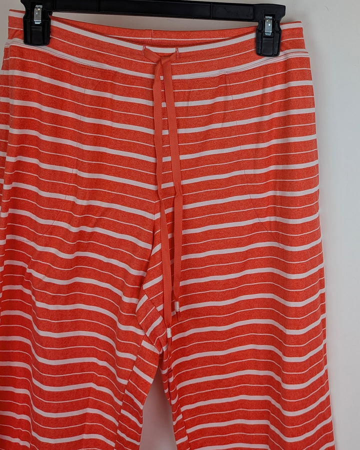 Orange Striped Pajama Pants - Size 2/4