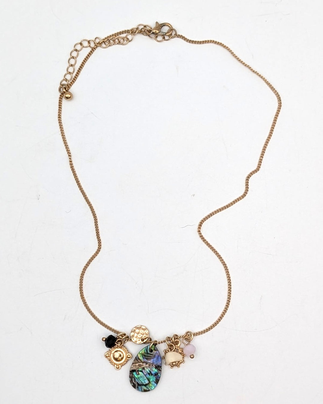 Mixed Charm Gold Chain Necklace