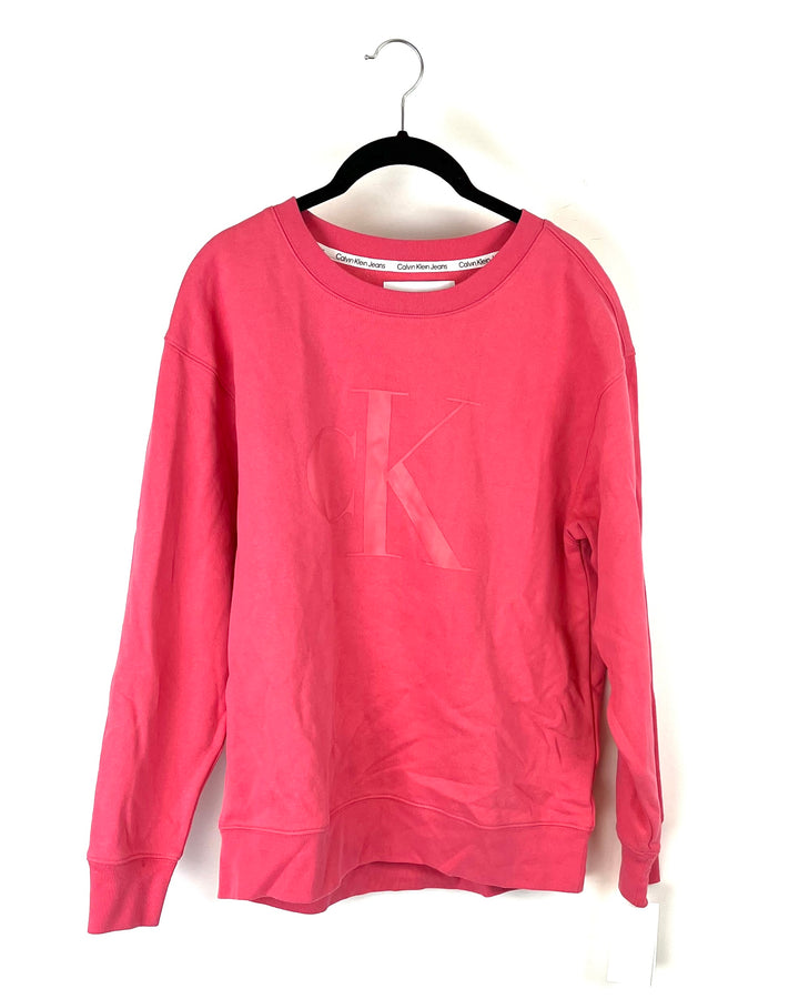 Pink on Pink Logo Crewneck - Small