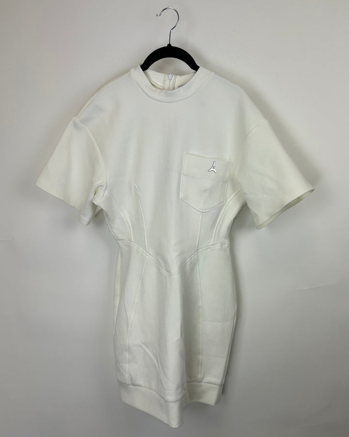 MANIÈRE DE VOIR Short Sleeve Bodycon Fitted Dress - Size 4