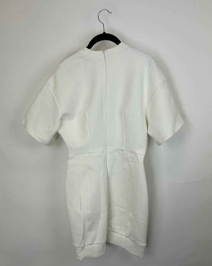 MANIÈRE DE VOIR Short Sleeve Bodycon Fitted Dress - Size 4