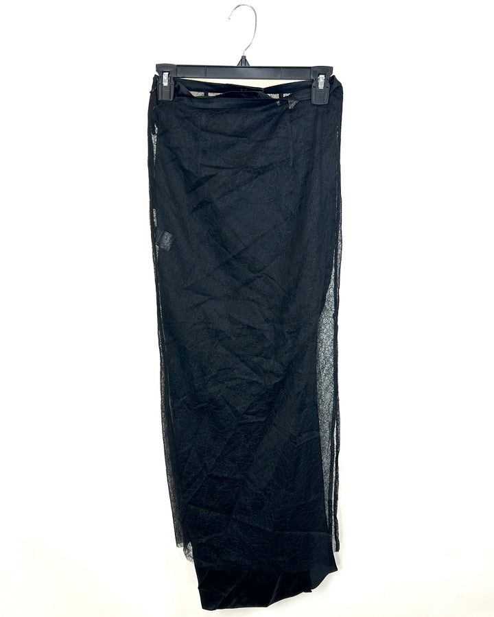 SIR Black Draped Skirt - Size 1