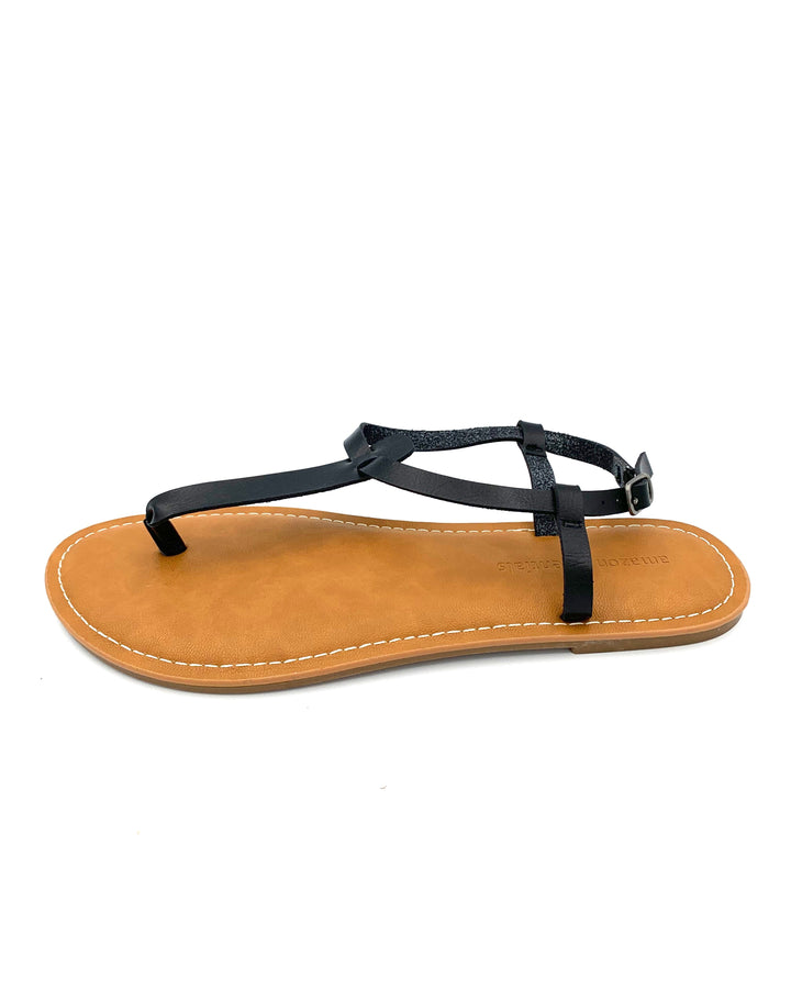 Black Thong Sandal - Size 7