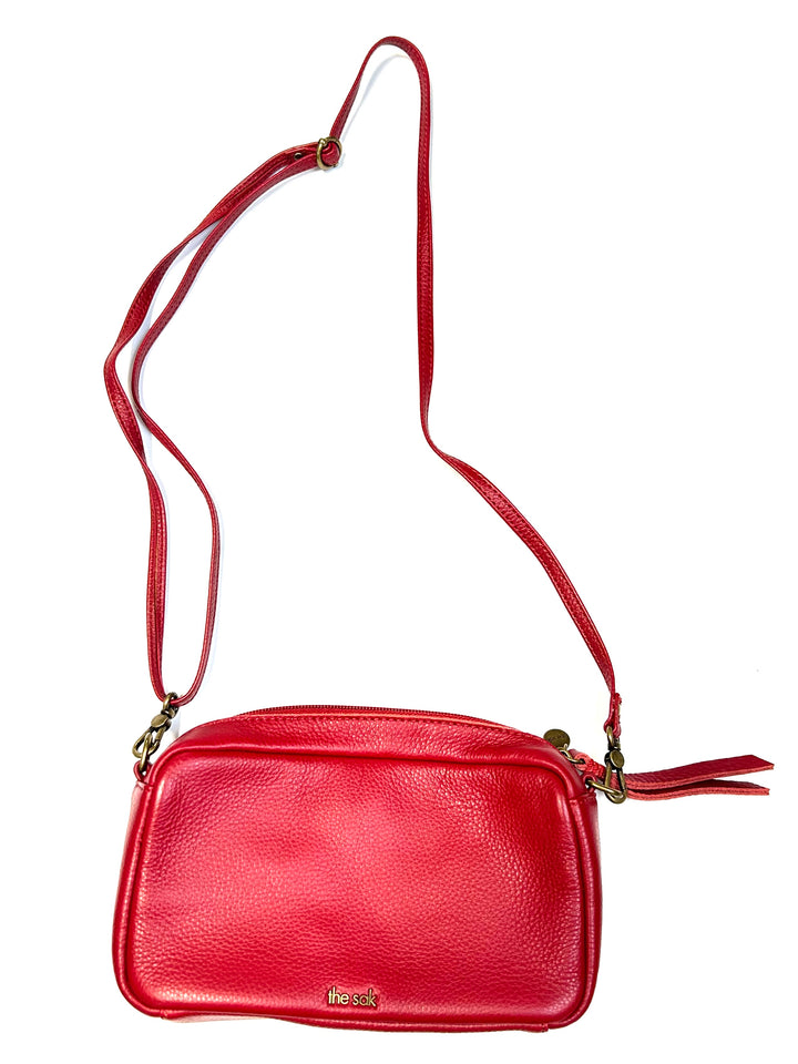 Red Leather Crossbody bag