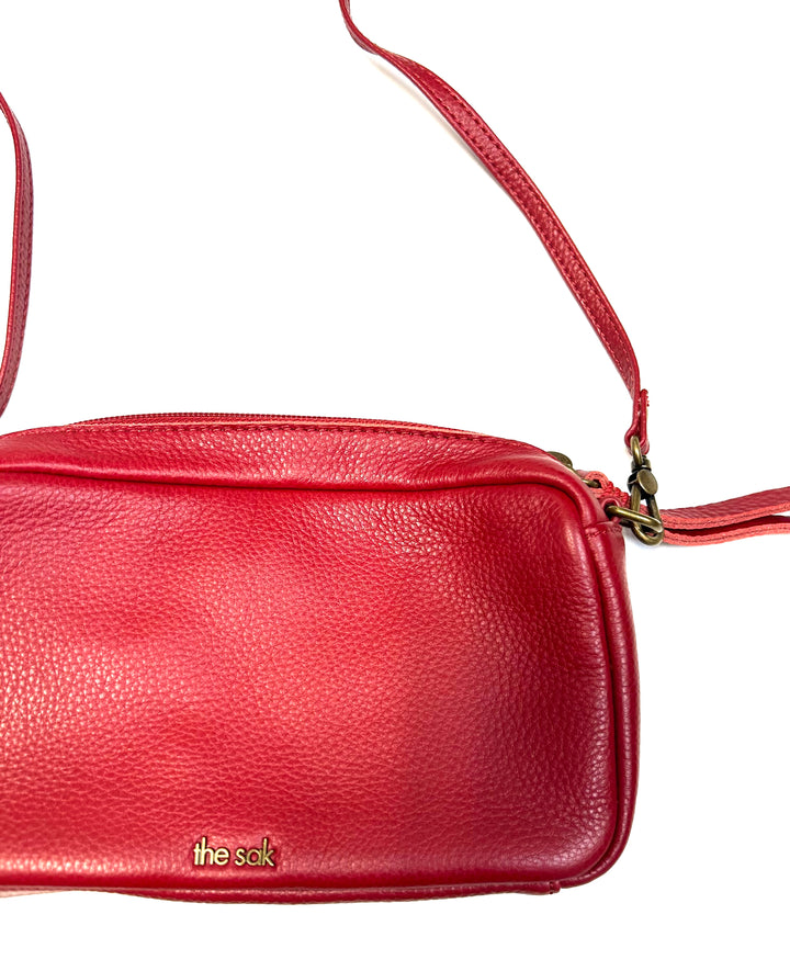 Red Leather Crossbody bag